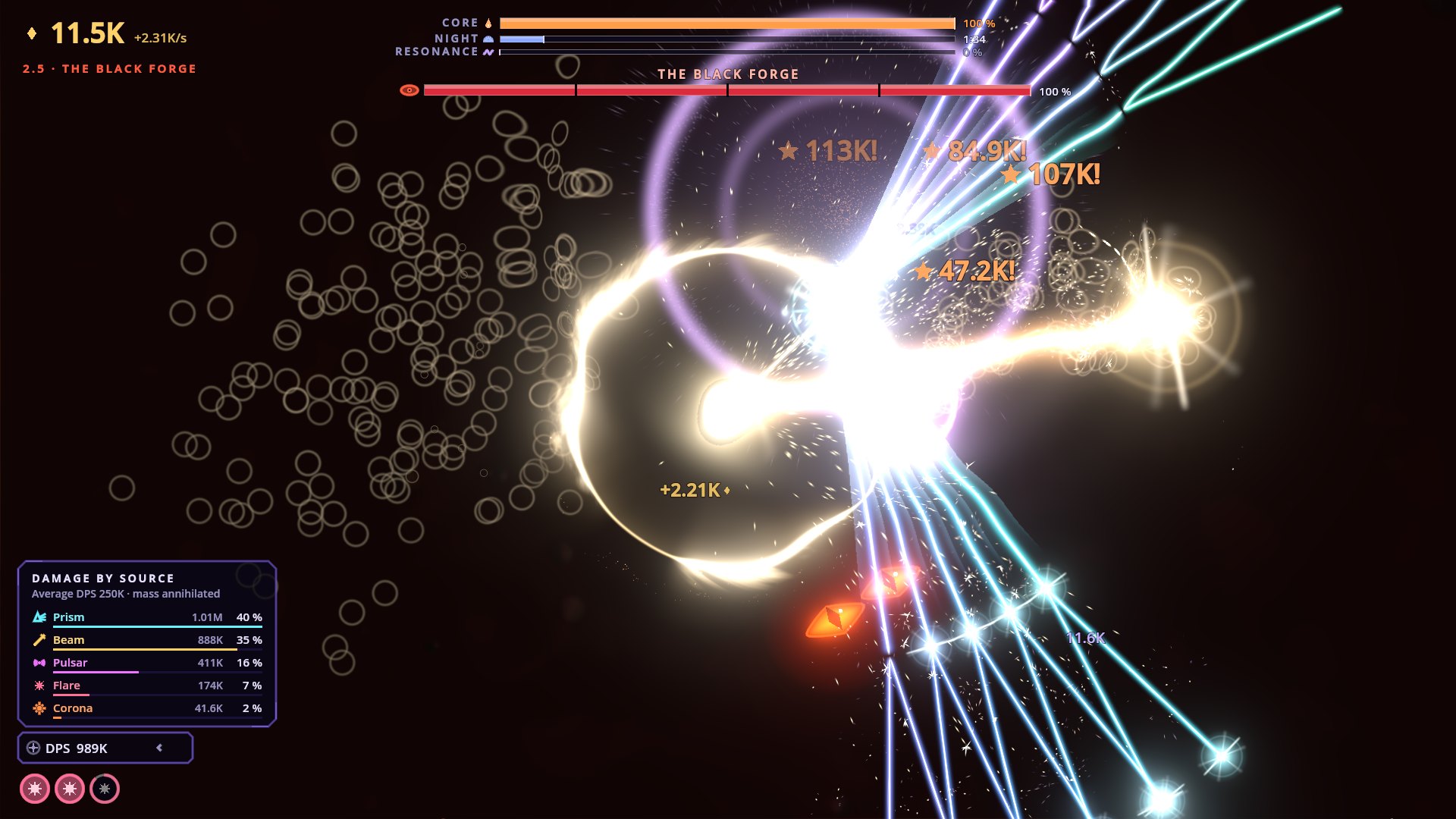 A Leviathan boss fight in the forge